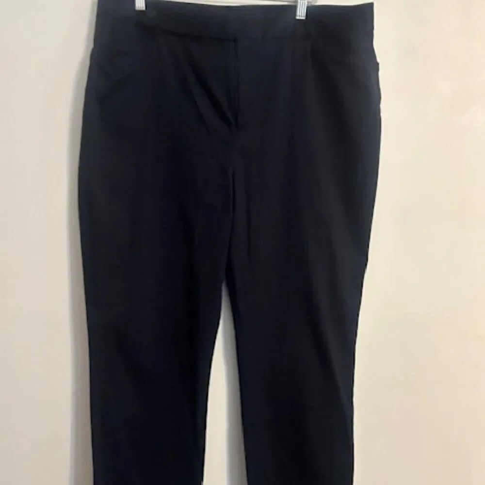 Lauren Ralph Lauren Navy Blue straight leg trousers, size 18W